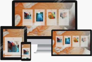 Responsive Webdesign für Kunstmalerein