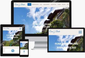 Responsive Webdesign für Ferienhaus
