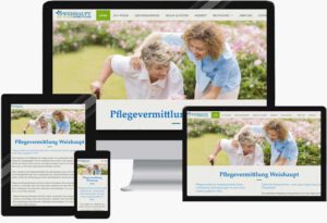 Responsive Webdesign für Pflegevermittlung