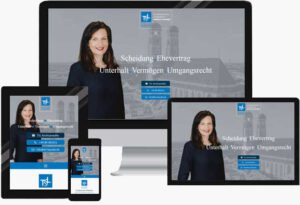 Webdesign Portfolio, Webdesign Referenzen Responsive Webdesign für Familienanwalt